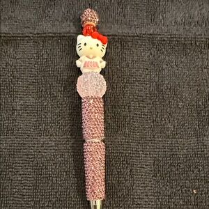 Hello Kitty Pink and Red Crystal Accent Kids Pen